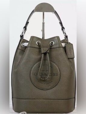 Coach Dempsey Drawstring Bucket Bag With Coach Patch